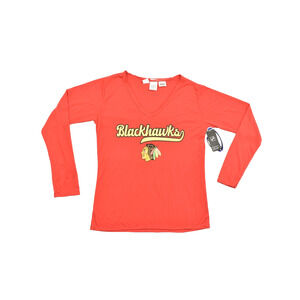 Concepts Sport Chicago Blackhawks Ladies' Regular Size L Red V-Neck Long Sleeve